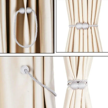 Clemă perdea cu magnet din țesătură