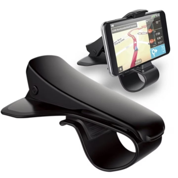 Suport auto telefon cu clip prindere pe bord