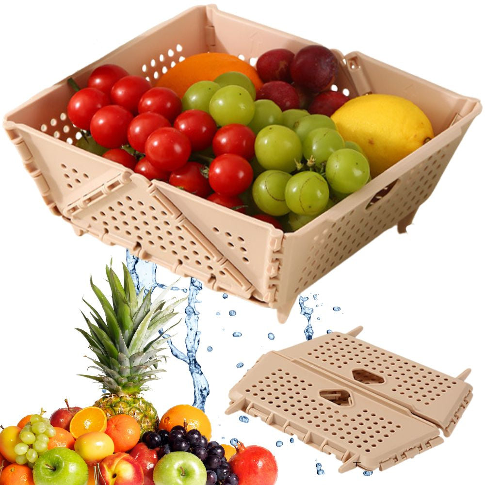 Scurgător pliabil, organizator pentru fructe și legume