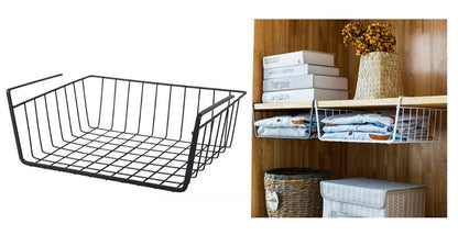Raft de depozitare metalic sub dulap