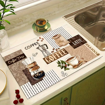 Covoraș de blat cu  design "coffee”
