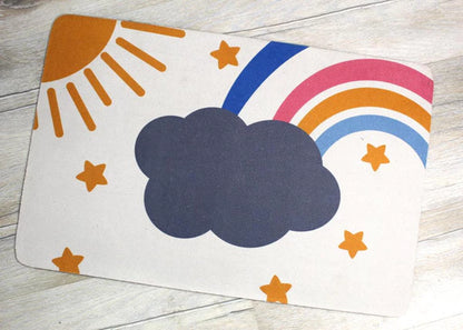 Covoraș de casă, antiderapant,60x40 cm, model nori