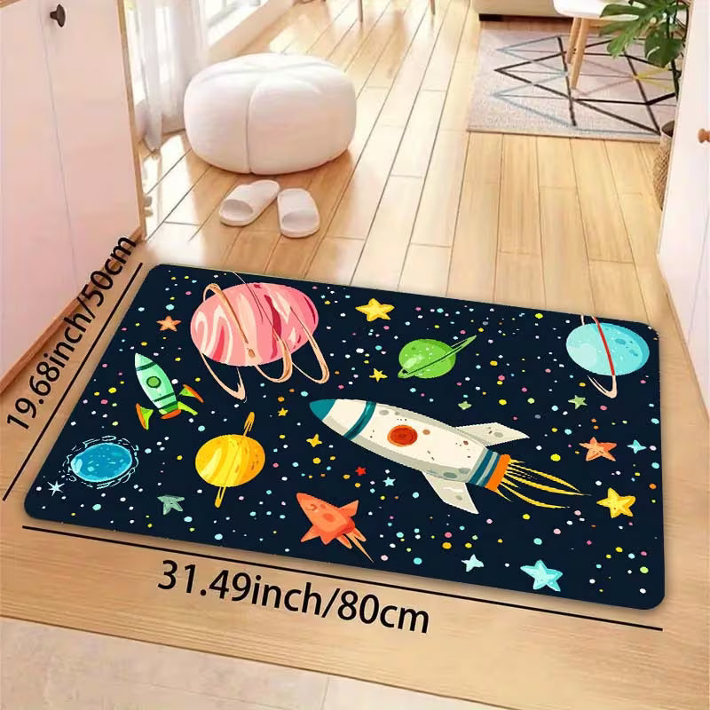 Covor antialunecare din țesătură pentru casă, baie