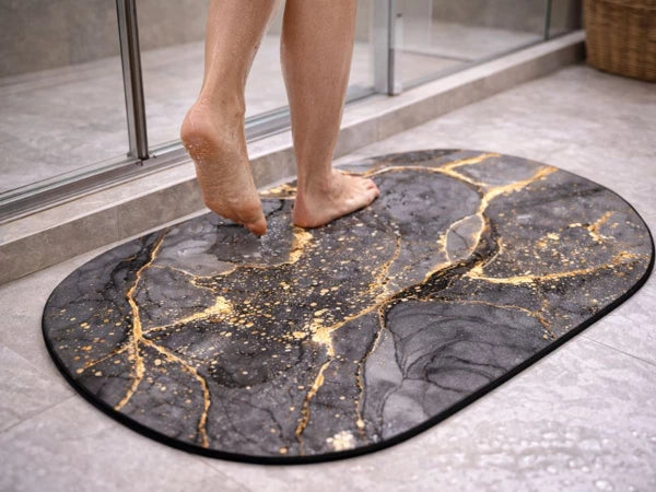 Covorasș de baie, cauciuc, absorbție rapidă, 60x40 cm