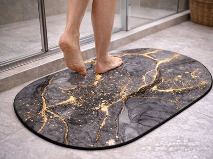 Covorasș de baie, cauciuc, absorbție rapidă, 60x40 cm