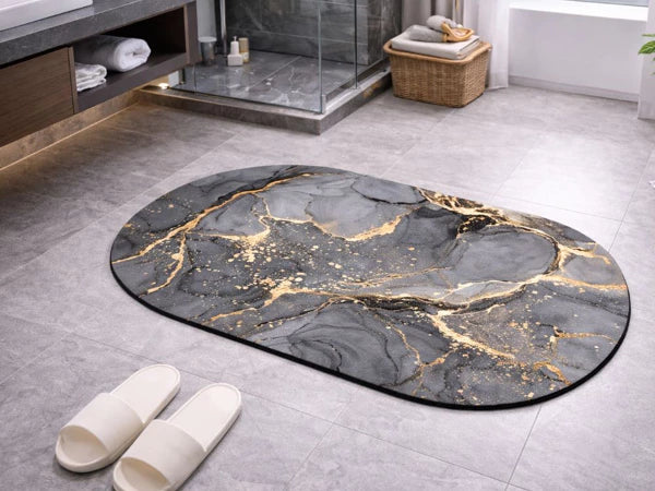 Covorasș de baie, cauciuc, absorbție rapidă, 60x40 cm