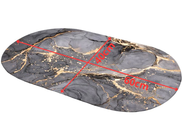 Covorasș de baie, cauciuc, absorbție rapidă, 60x40 cm