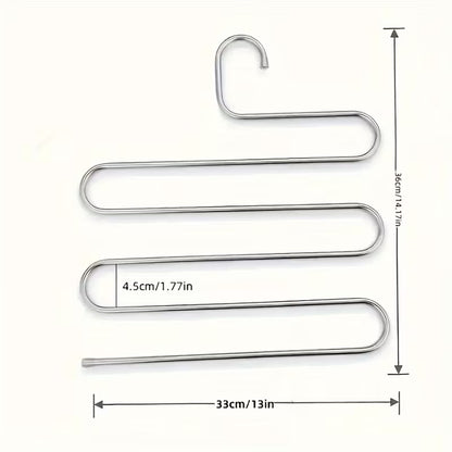 Umeraș din inox cu 5 straturi pentru pantaloni