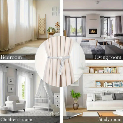 Set 2 curele pentru prinderea perdelelor