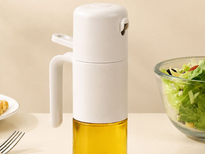 Dozator cu pulverizator de 210 ml, din sticlă