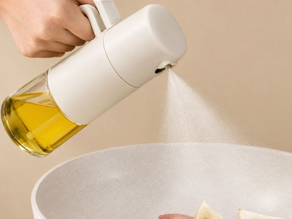 Dozator cu pulverizator de 210 ml, din sticlă