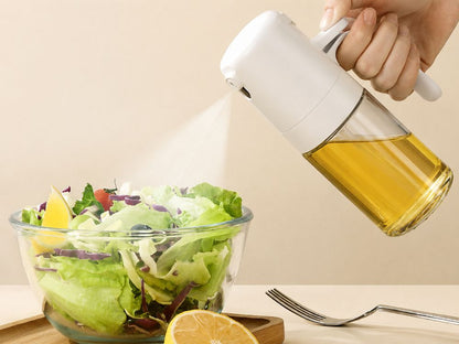 Dozator cu pulverizator de 210 ml, din sticlă