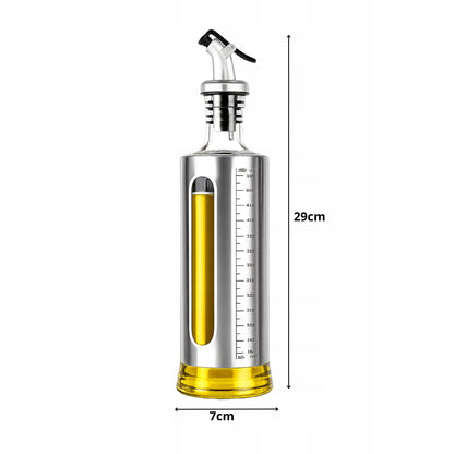Dozator ulei de 500 ml, cu scală de măsurare și gură de turnare