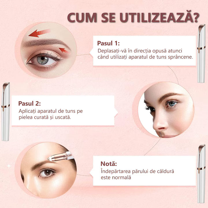 Epilator de sprâncene, aparat de tuns facial