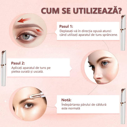 Epilator de sprâncene, aparat de tuns facial