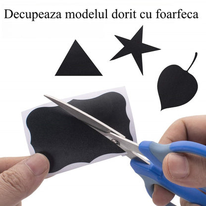 Etichete autoadezive pentru borcane cu marker inclus