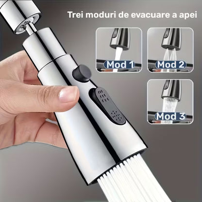 Extensie robinet, 3 moduri de pulverizare