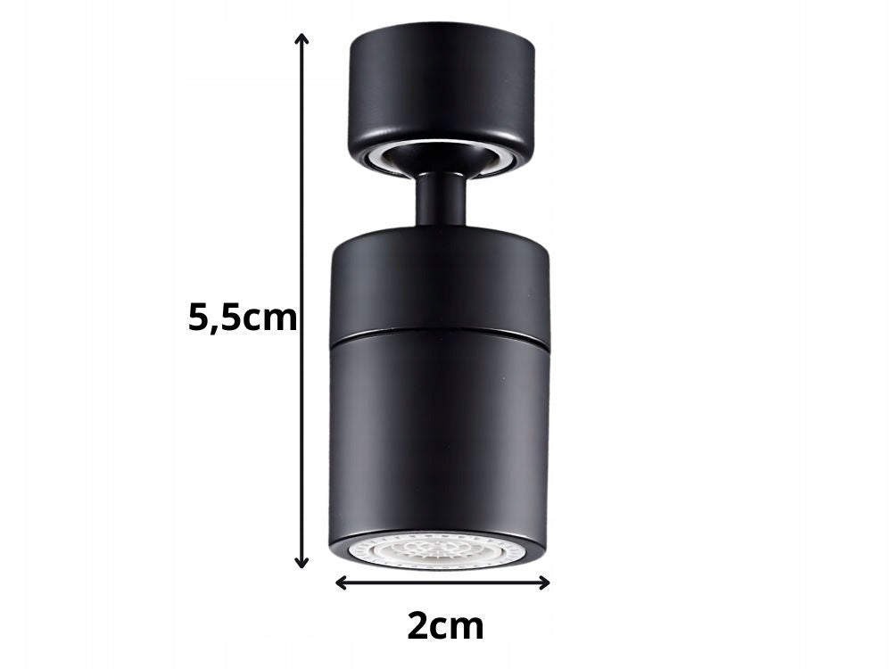 Extensor universal, 2 jeturi apă, rotire 360°