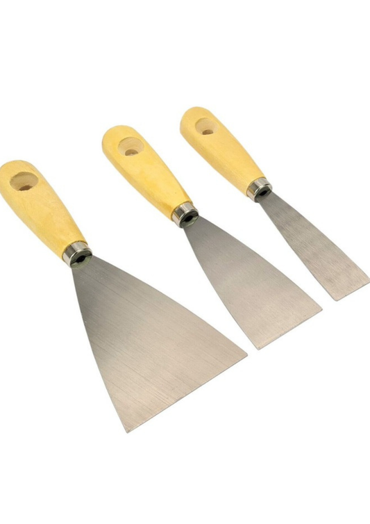 Set 3 șpacluri pentru lucrări de finisare