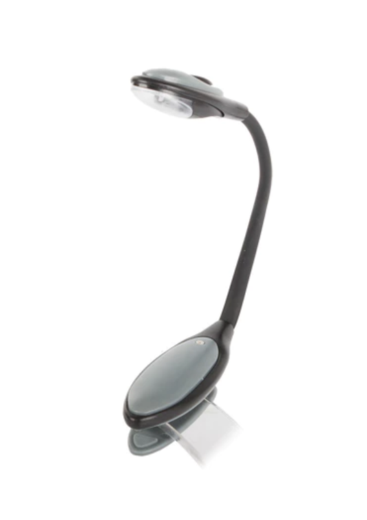Lampă cu clips LED flexibilă pentru citit