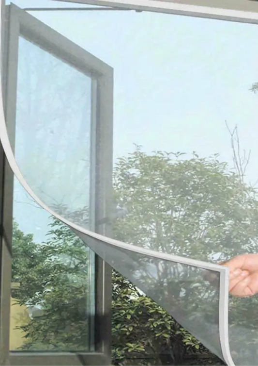 Plasă insecte fereastră, 150 cm x 130 cm, adeziv inclus