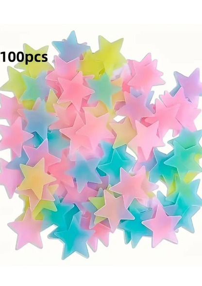 Set 100 stele fosforescente