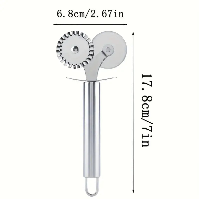 Rozsdamentes acél pizzaszeletelő
