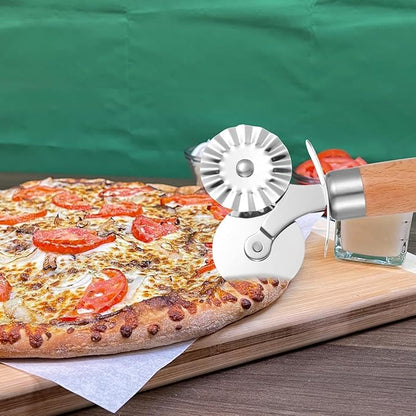 Rozsdamentes acél pizzaszeletelő