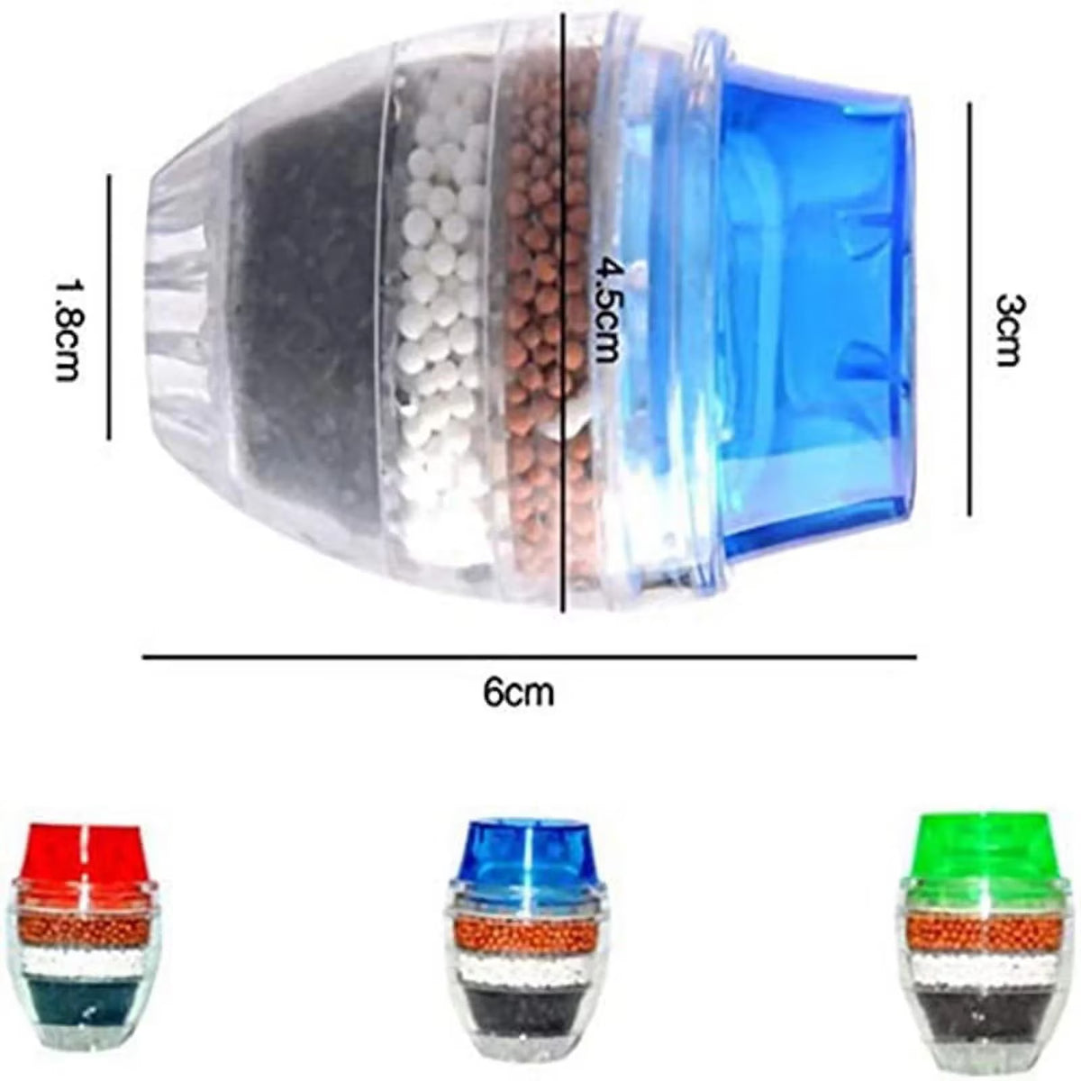 Filtru de robinet purificator de apă cu granule