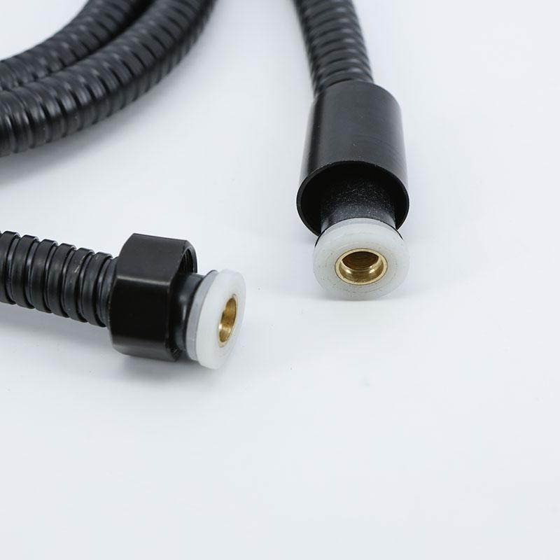 Furtun de duș negru, 135 cm, universal