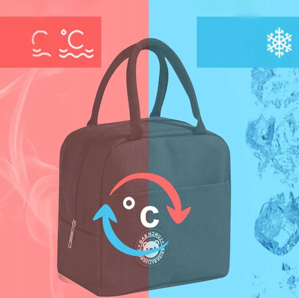 Hőszigetelt táska fogantyúval és cipzárral