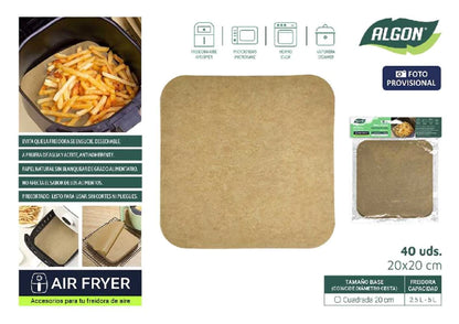Set 40 bucăți hârtie pentru friteuză