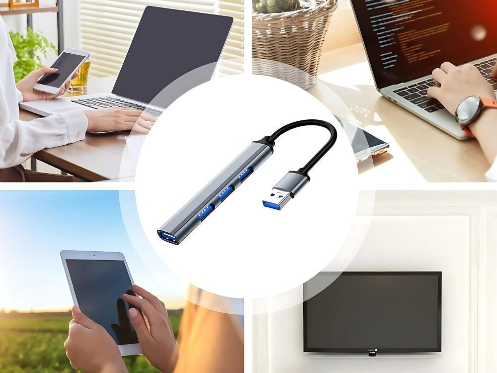 Hub pentru transfer date cu 4 porturi USB