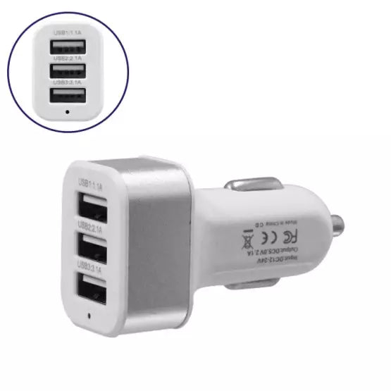 Autós töltő 6 gyorstöltő csatlakozóval