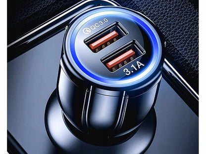 Încărcător auto pentru prize de brichetă cu 2 porturi