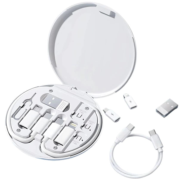 Kit portabil 5 în 1 de cabluri USB și adaptoare