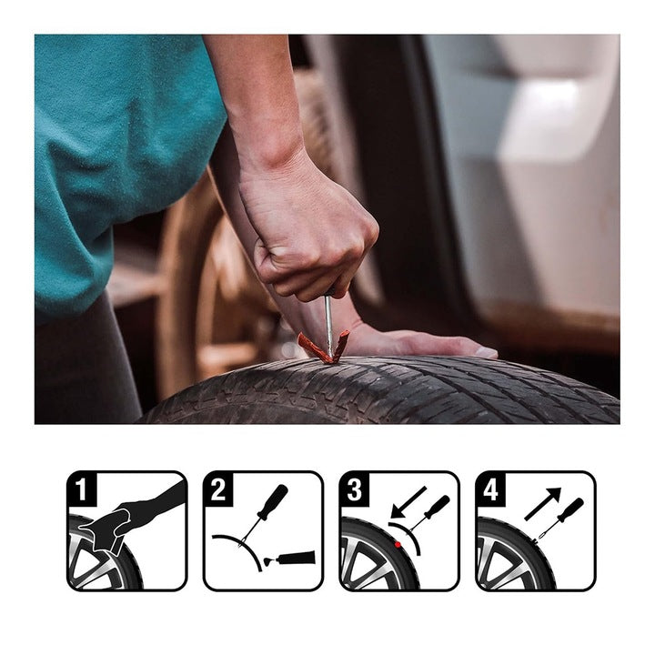 Kit auto reparare anvelope, 5 piese