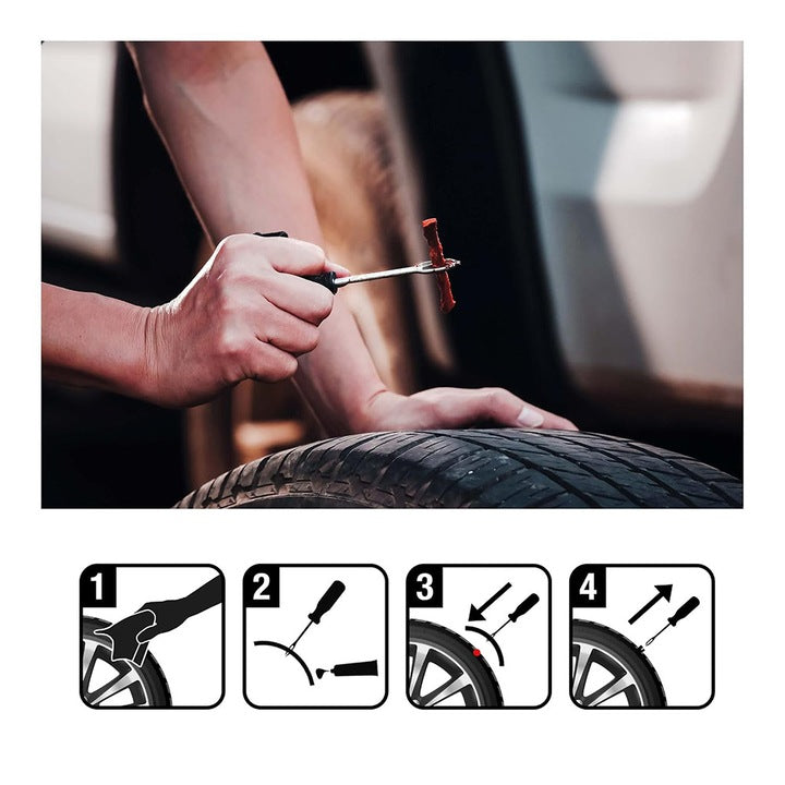 Kit auto reparare anvelope, 5 piese