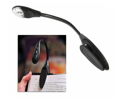 Lampă cu clips LED flexibilă pentru citit