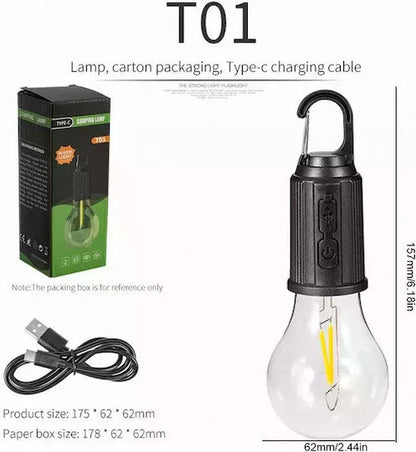 Bec LED reîncărcabil USB, 3 moduri iluminare