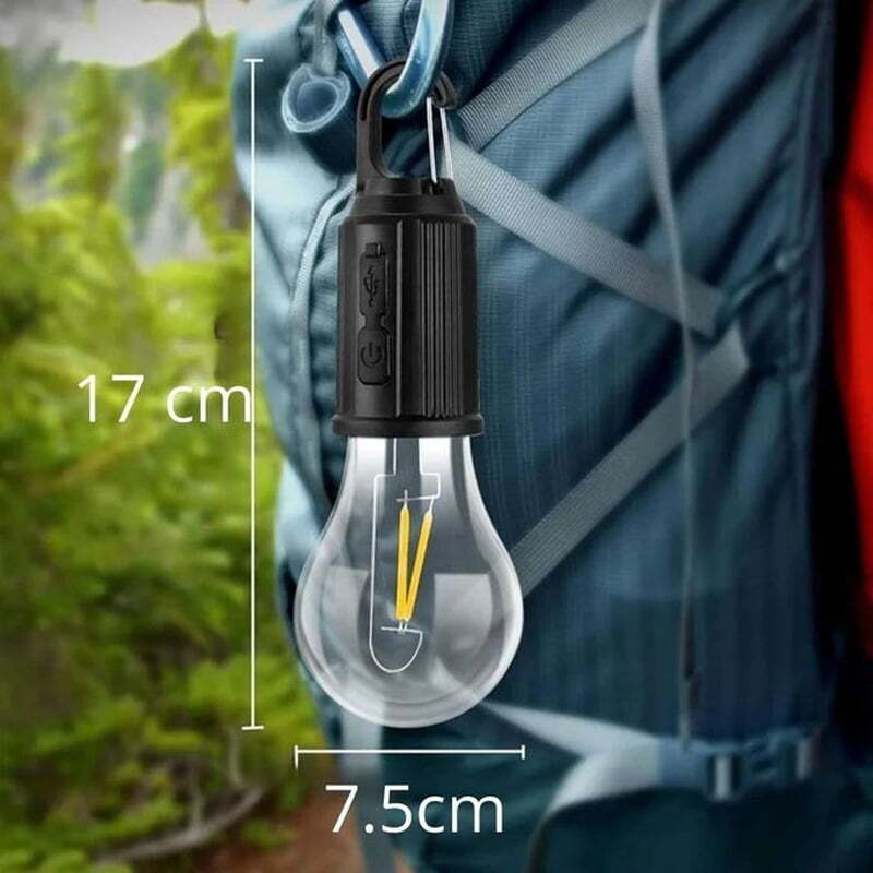Bec LED reîncărcabil USB, 3 moduri iluminare