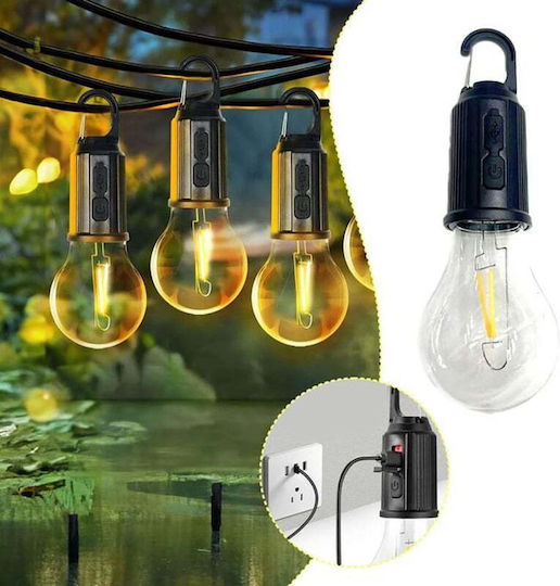 Bec LED reîncărcabil USB, 3 moduri iluminare