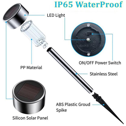 Lampă solară de grădină, lumină rece, 30x4 cm