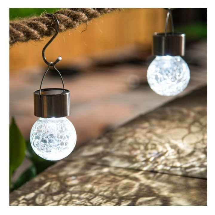 Lampă solară, suspendată, 1 LED, lumină rece