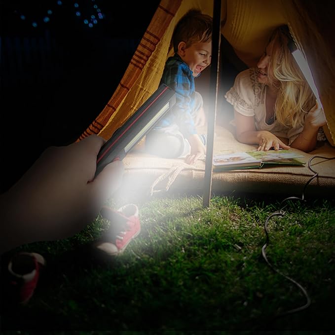 Lanternă atelier, COB, 1W, magnetică, alimentare cu baterii