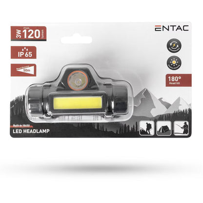 Lanternă frontală COB 4 în 1 cu magnet