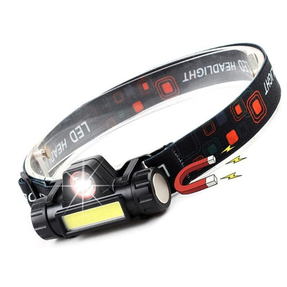 Lanternă frontală COB 4 în 1 cu magnet