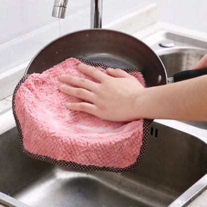 Set 5 lavete de curățat din microfibră cu agățare