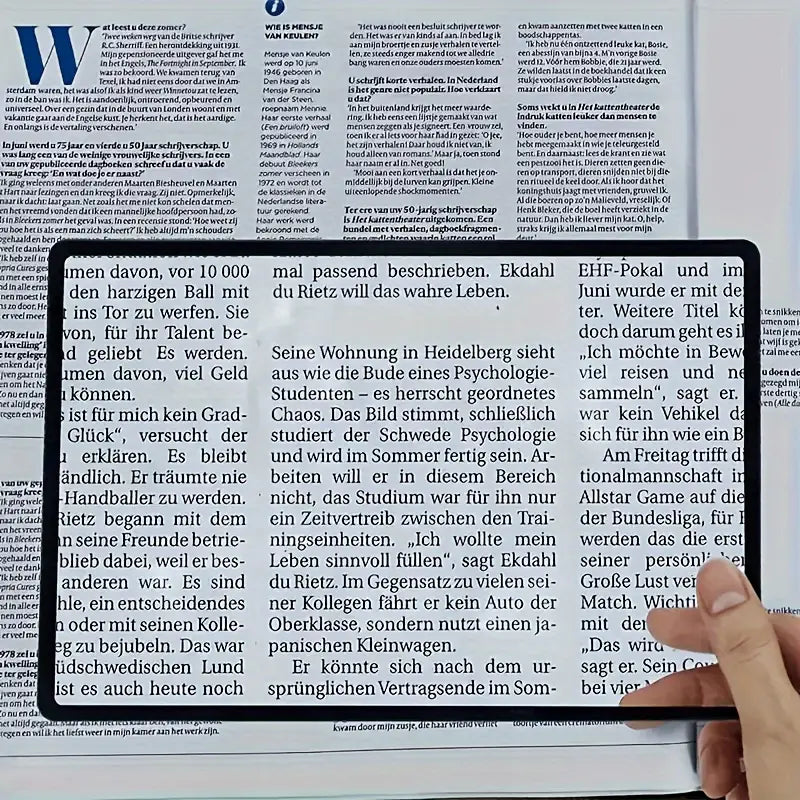 Lupă pentru citit, zoom optic 3x, transparent