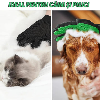 Mănușă pentru periat animale de companie
